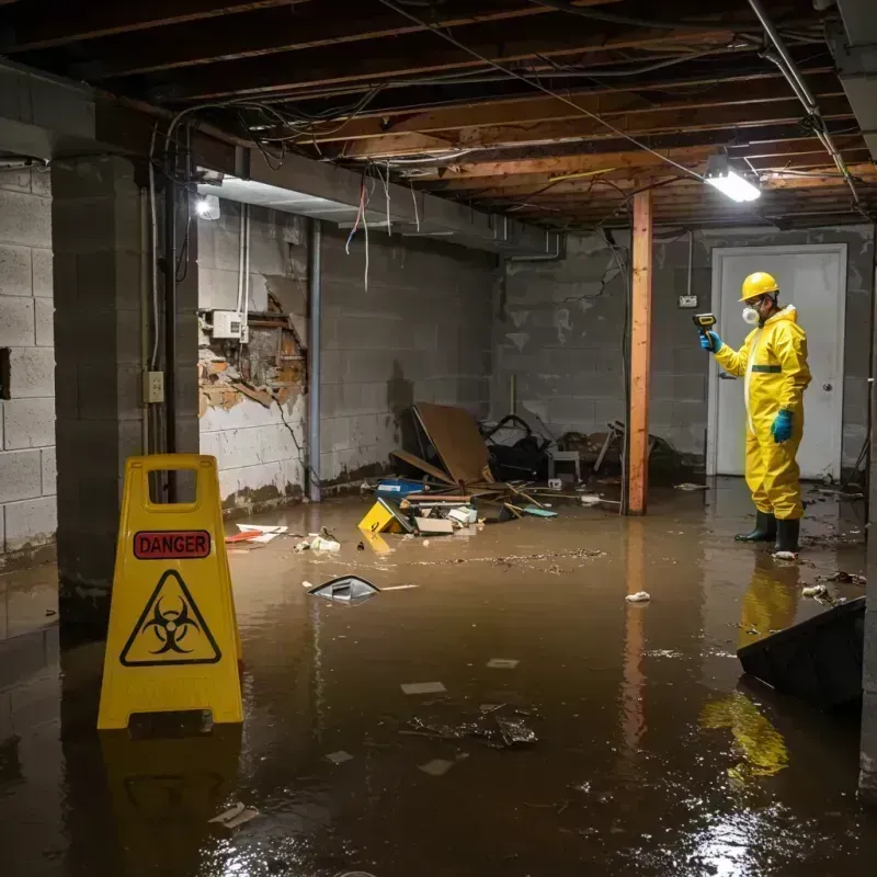 Flooded Basement Electrical Hazard in Bennett, CO Property